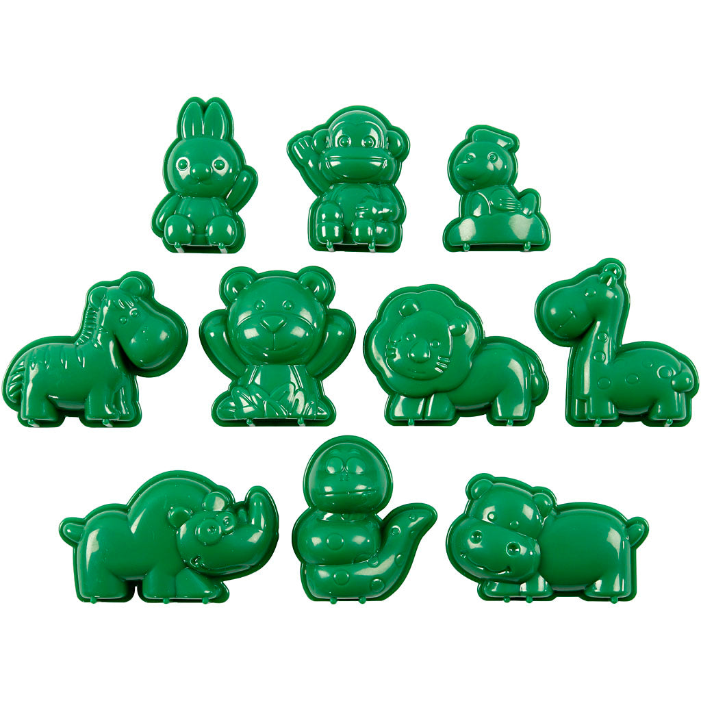 Sandy clay® animal shapes, size 4-7 cm, 10 pieces in a box