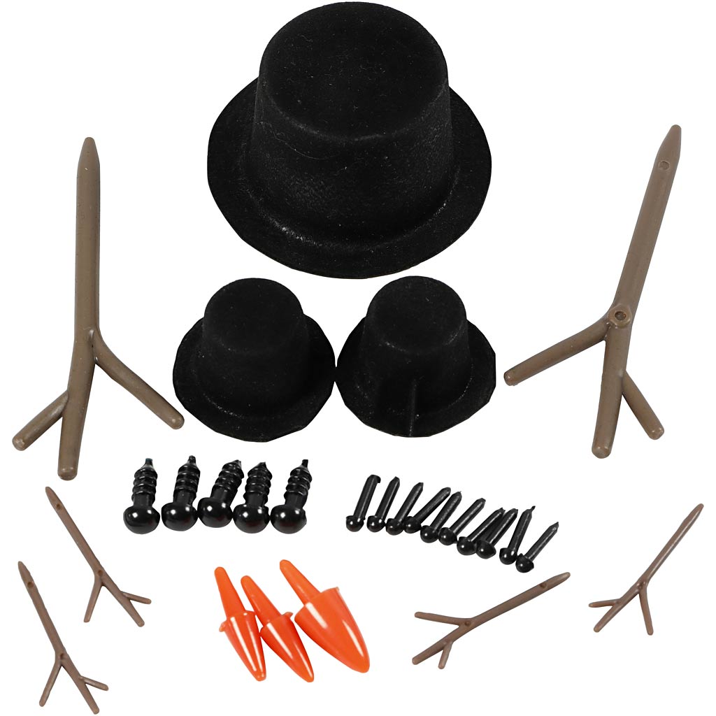 Creativ Company Hats, Noses and Branches for Clay Accessories Set