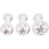 Creativ Company protruding shapes with stamp star, 3st.