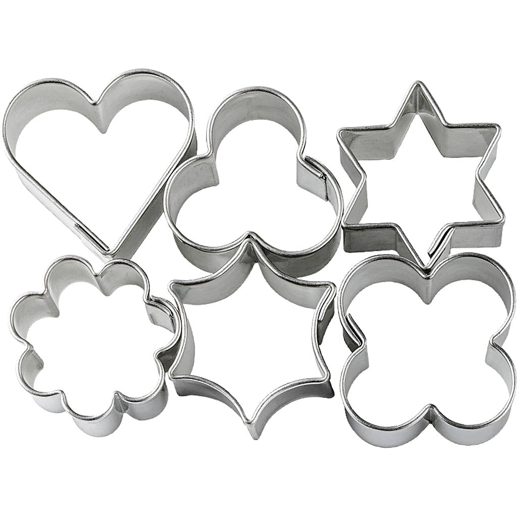 Fimo® cookie cutters, 6 pieces, 1 box