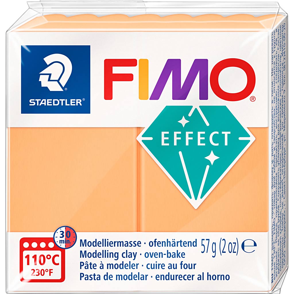 Fimo Effect Montering Clay Neon Oranje, 57gr
