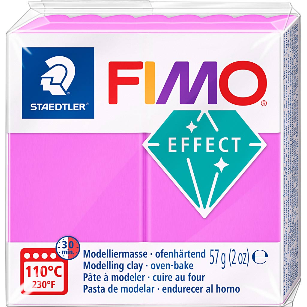 FIMO ефект Монтиране на глина Неон лилаво, 57gr