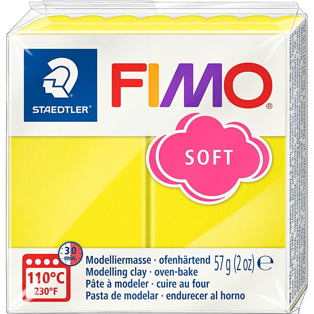 Fimo® soft, lemon, 57 g 1 box