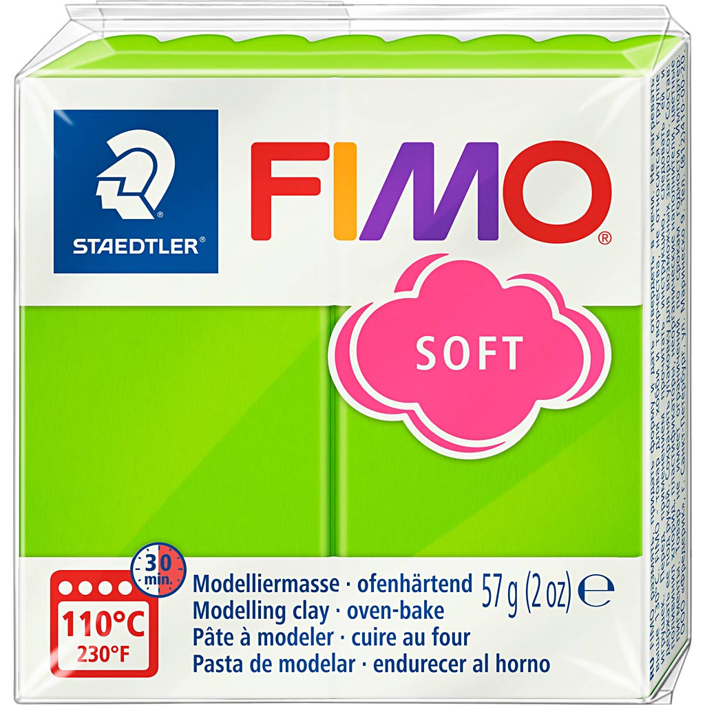 Fimo® soft, apple green, 57 g 1 box