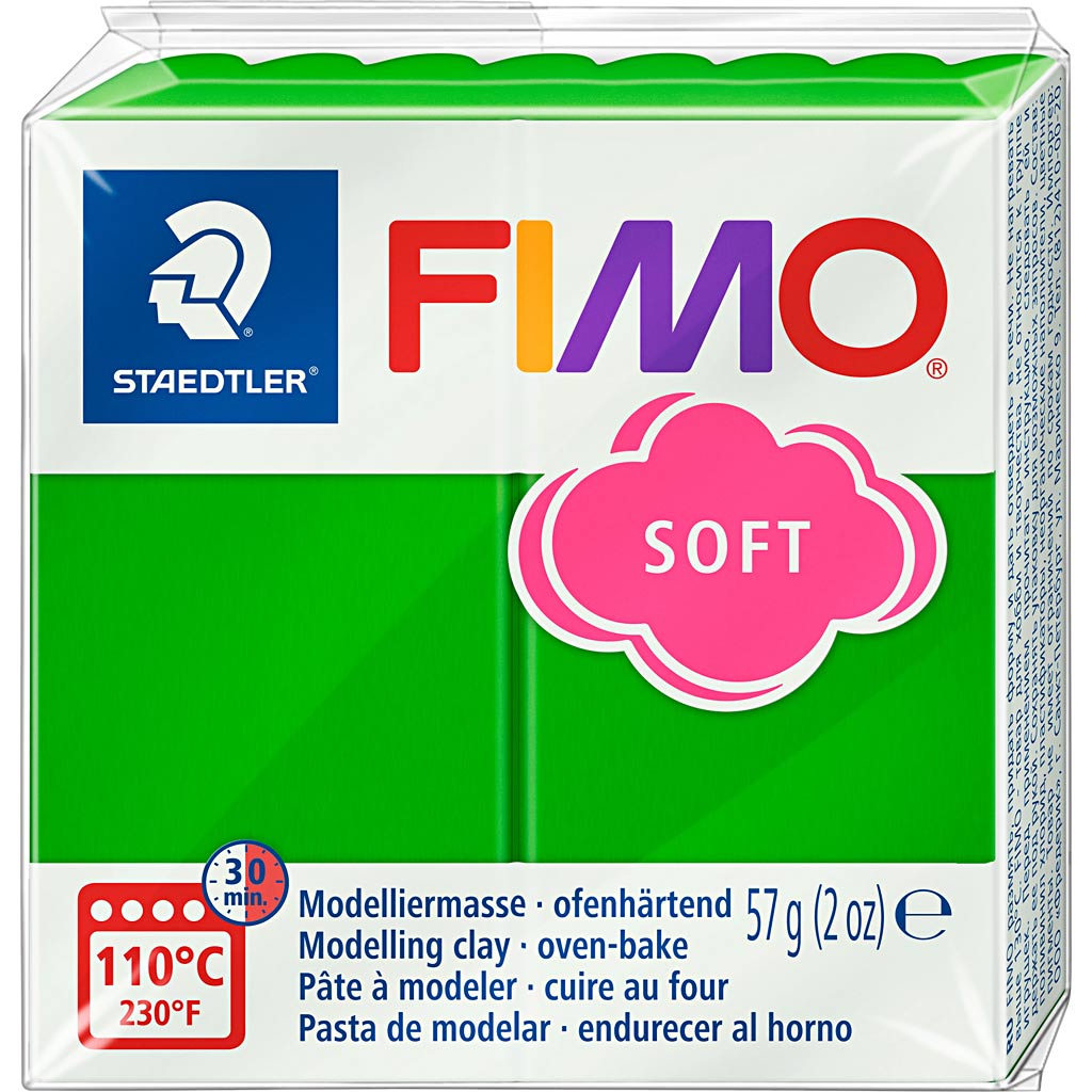 Fimo® soft, tropical green, 57 gr 1 box
