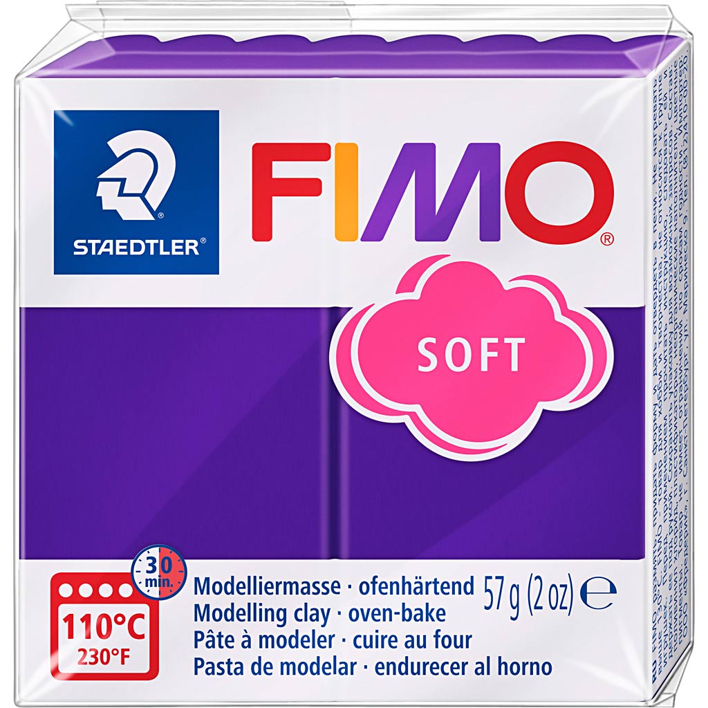 Fimo® soft, plum, 57 gr 1 box