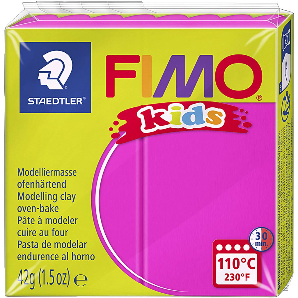 Fimo Kids Mountain Klei, Pink, 42 gr