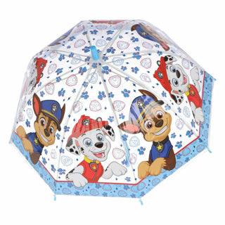 Undercover Paw Patrol Kinderparaplu 69 cm modrá průhledná