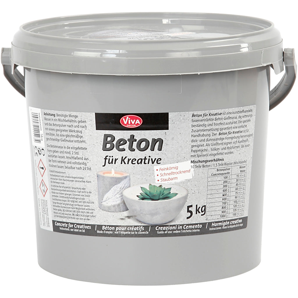 Viva decor hobbybeton, grijs, 5000 gr 1 doos