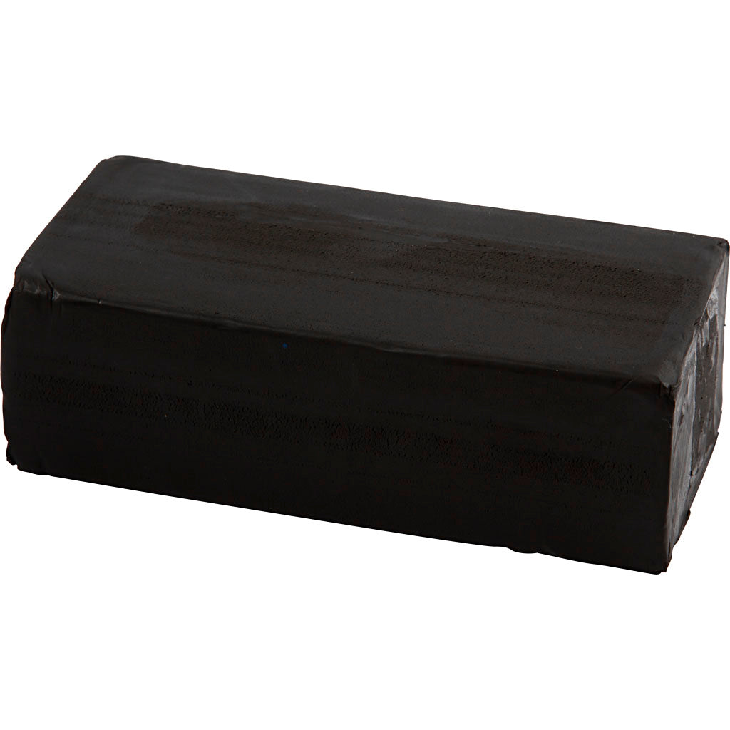Soft clay - black, 500gr.