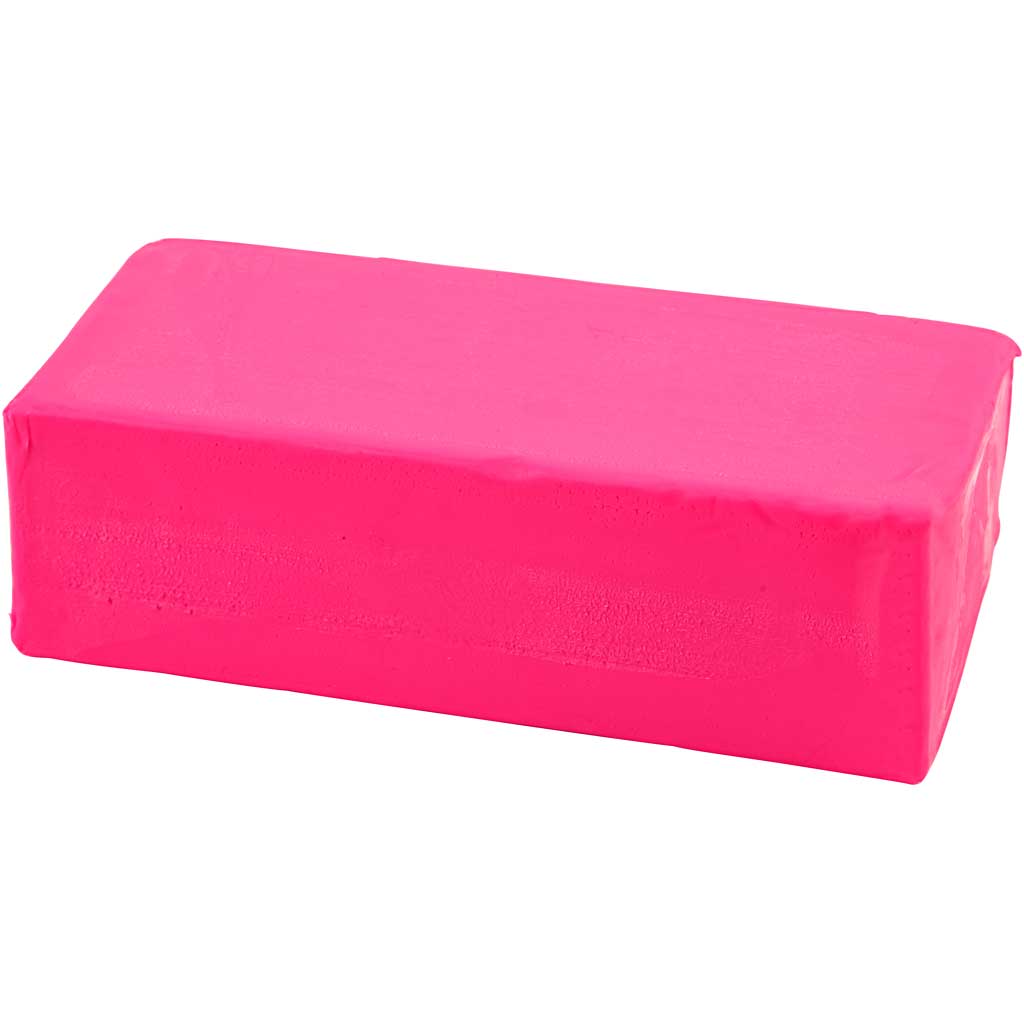 Soft clay - neon pink, 500gr.