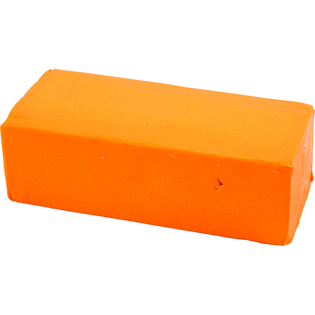 Soft clay - neon orange, 500gr.