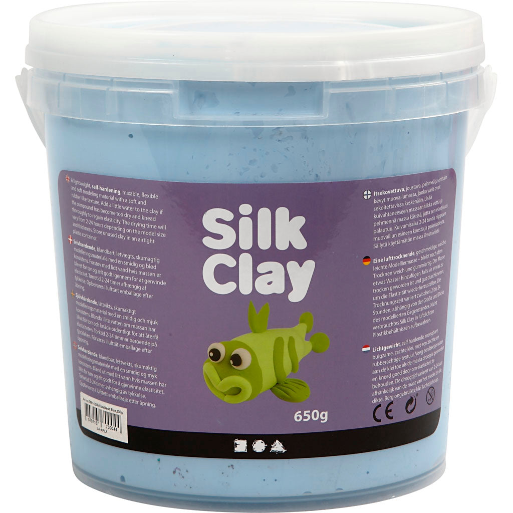 Silk clay ®, neon blue, 650 gr 1 bucket