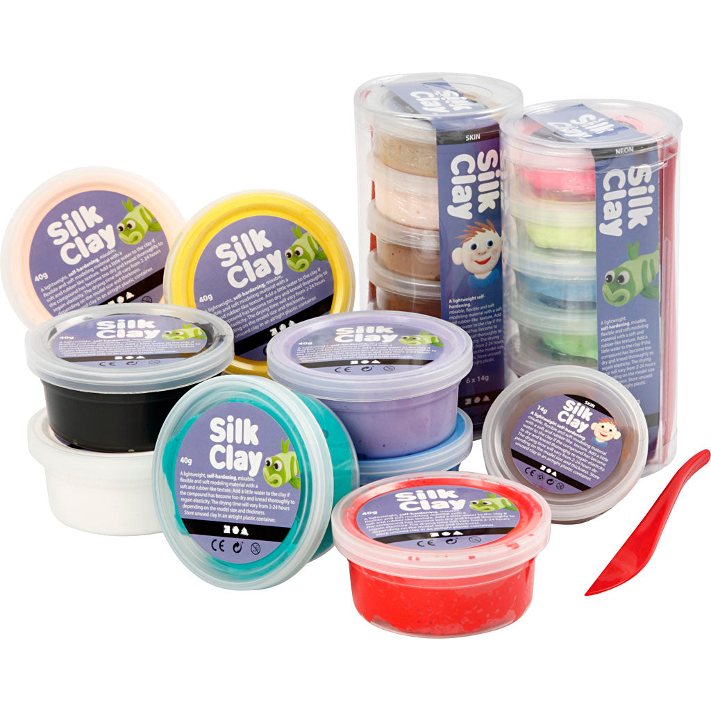 Silk clay ®, various colours, 22 boxes 1 box