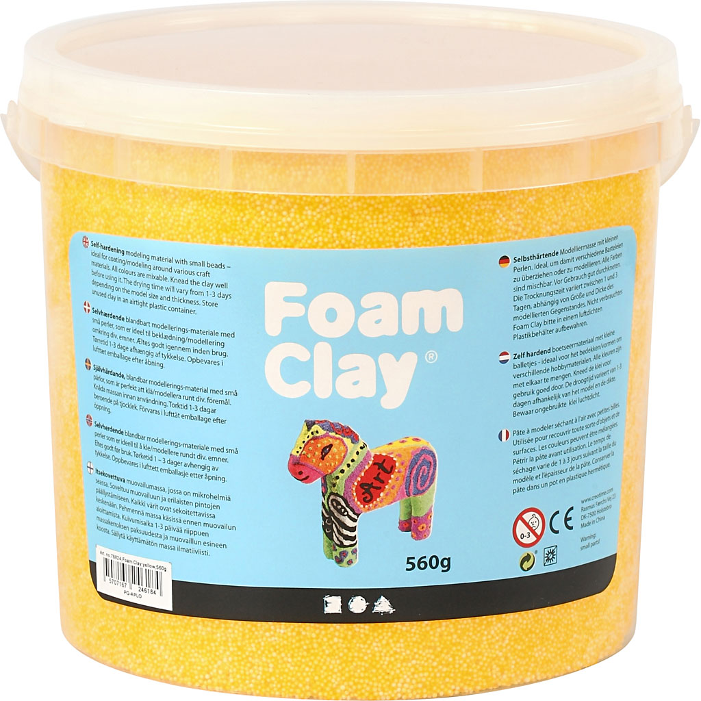 Foam Clay - Yellow, 560gr.
