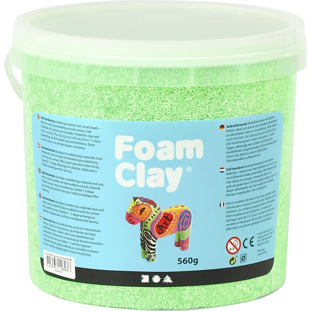 Foam Clay - Neon Green, 560gr.
