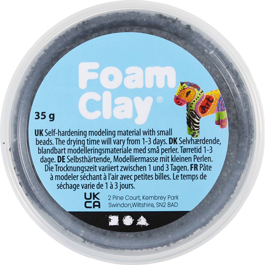 Foam Clay - black, 35gr.