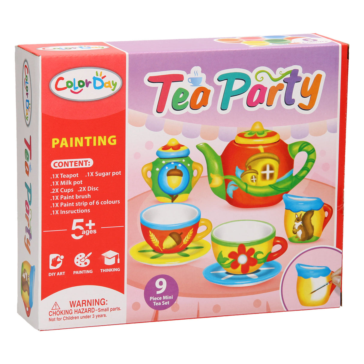 Set di tè dipingi
