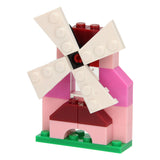 Building Blocks 3in1 Pink - Windmill, Crab, Racing Car, 61dlg.