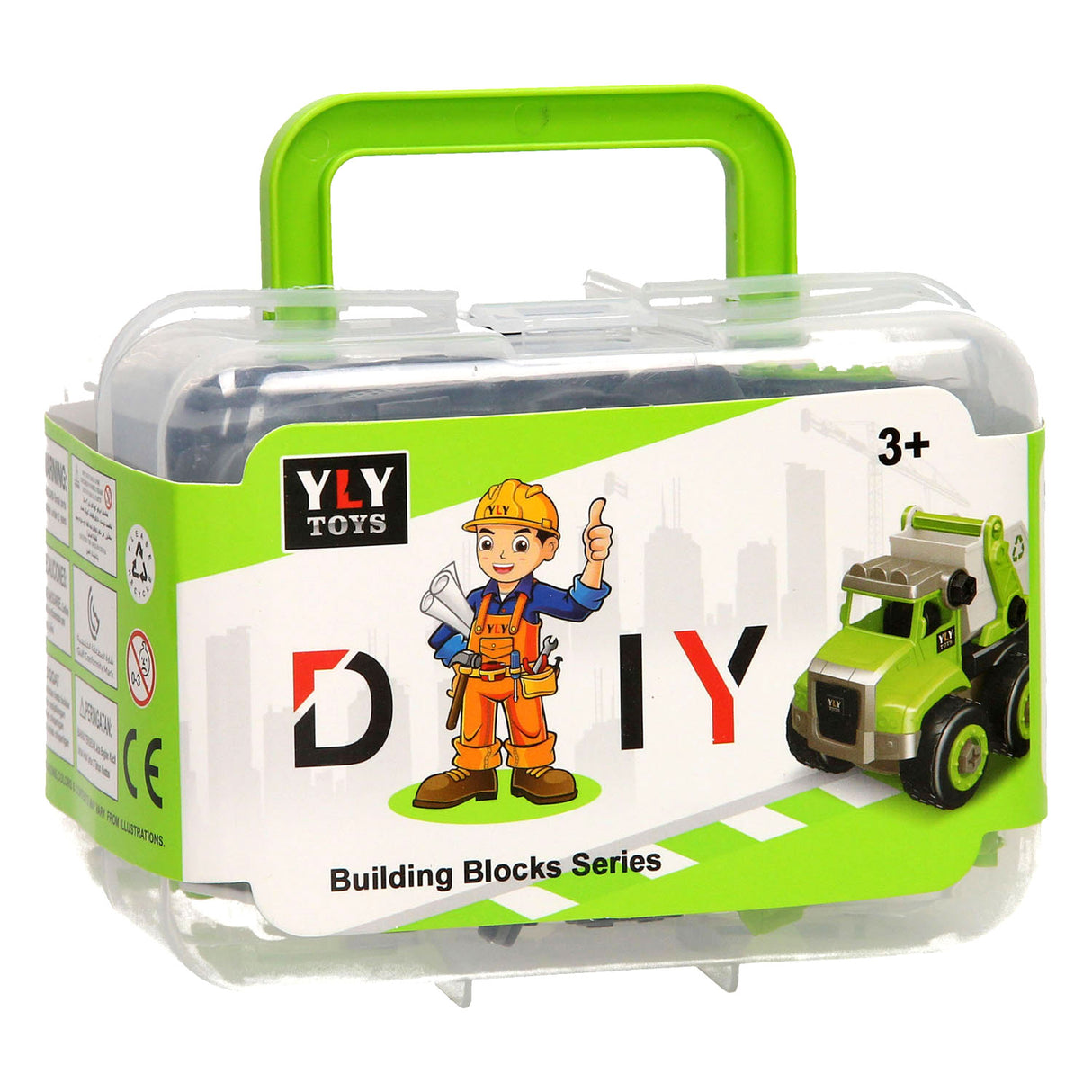 Storage box build your own vehicle - green