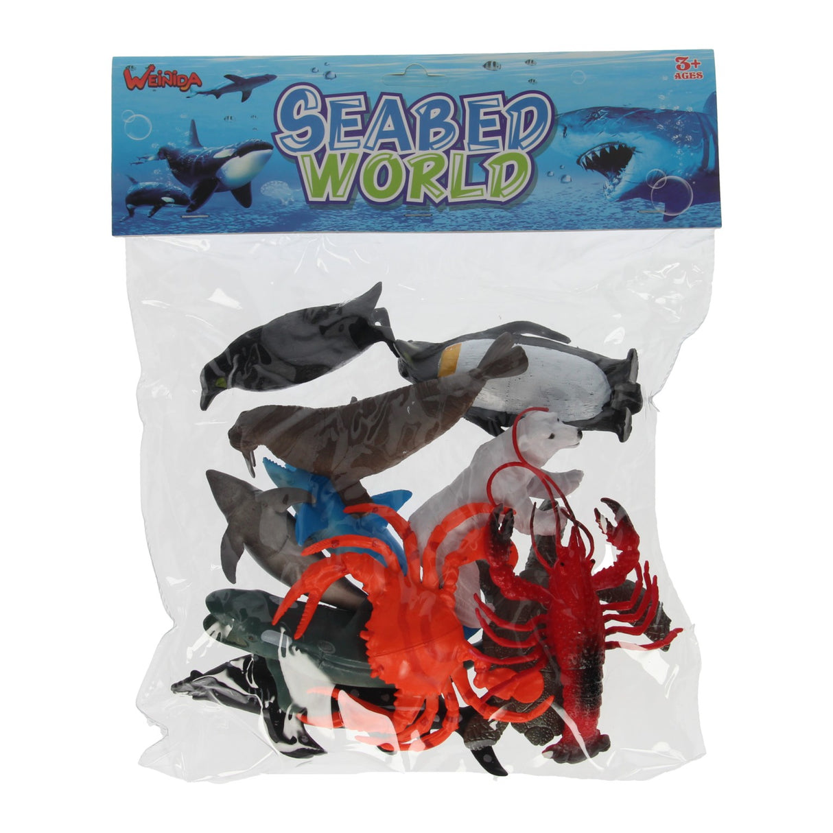 Large play figures oceant animals, 11st.