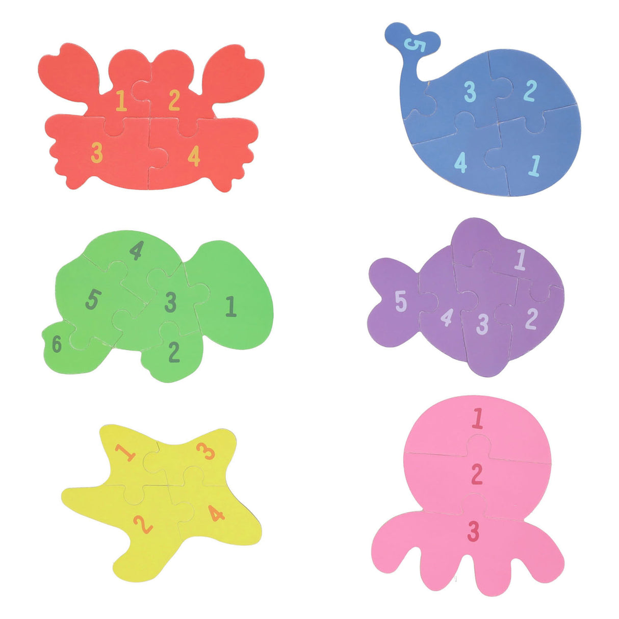 Mes 6 premiers puzzles dans Tan - Underwater World