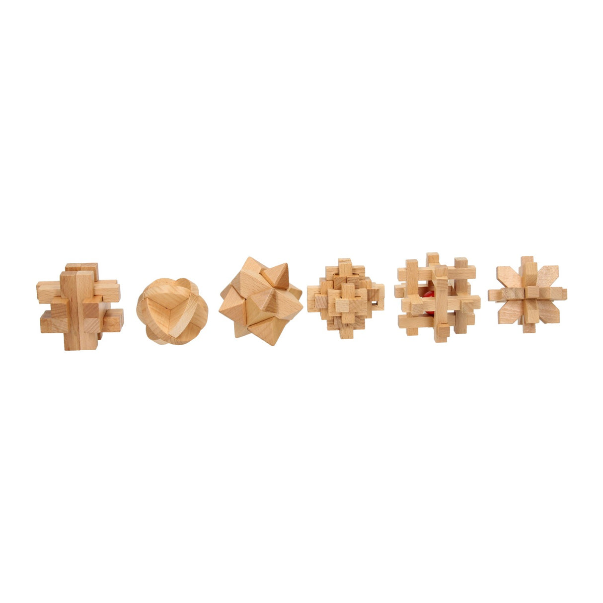 Holz Gehir Puzzle Set, 6st.