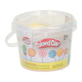 Clay set in storage box for making lollipops - 6 colours of clay