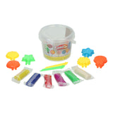 Clay set in storage box for making lollipops - 6 colours of clay