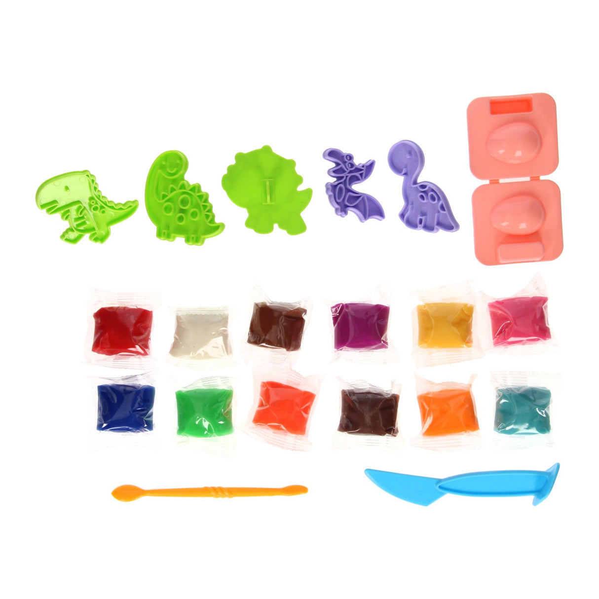 Kleiset in storage box Dino forming