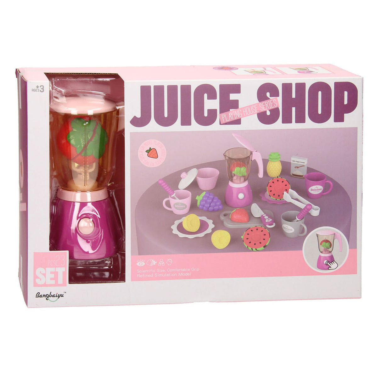 Juice shop with blender, 23-piece