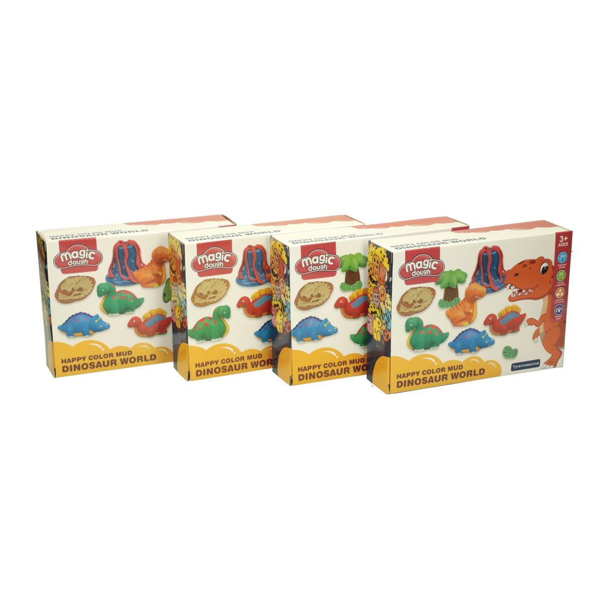 Dinosaur World Clay Set - 4 Colors of Clay