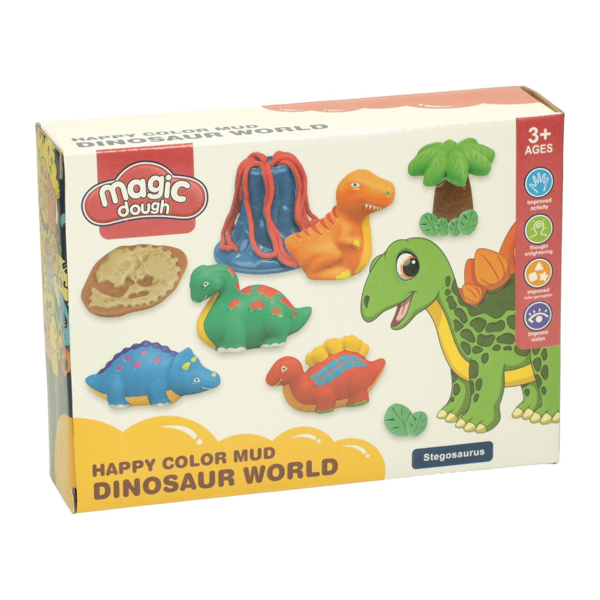 Dinosaur World Clay Set - 4 Colors of Clay