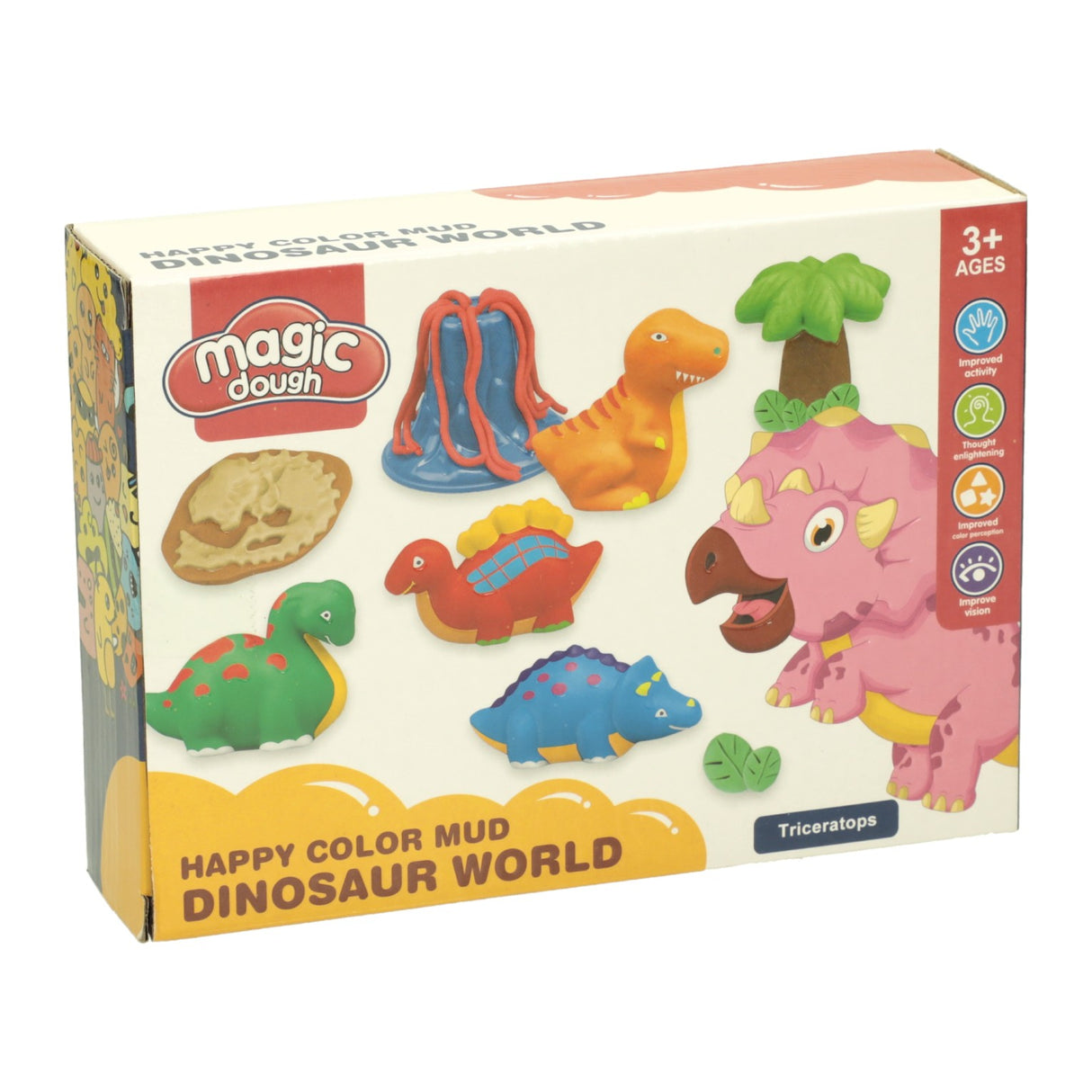 Dinosaur World Clay Set - 4 Colors of Clay