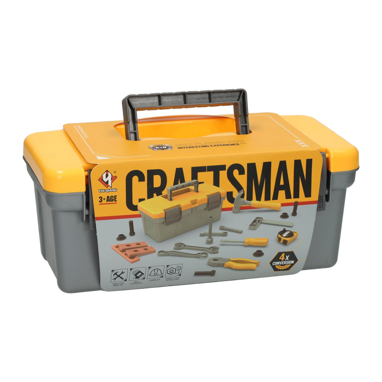 Power tools filled toolbox