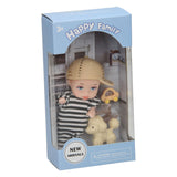 Poppensetje met pet vriend mini pop