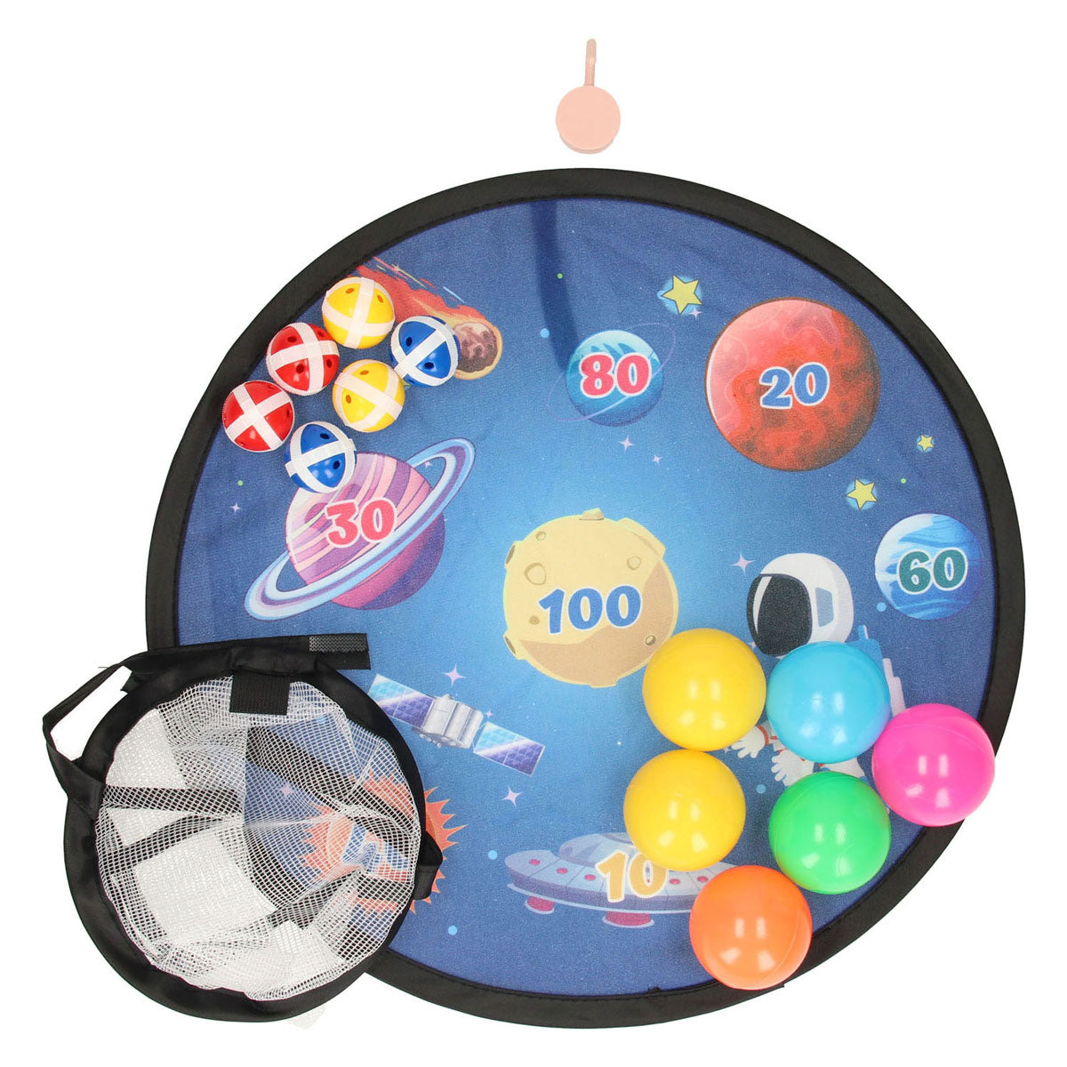 Velcro dart set space travel