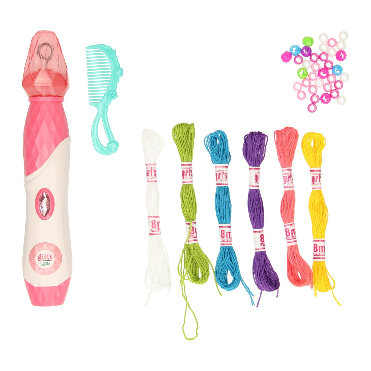 Capelli avvolgono le trecce con perline