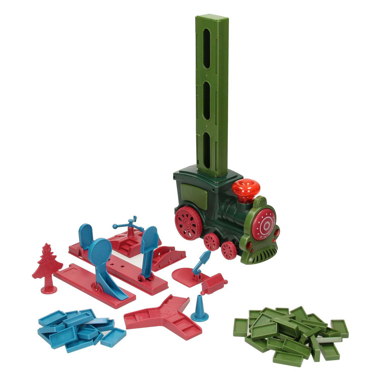 Domino set met trein, 129dlg.