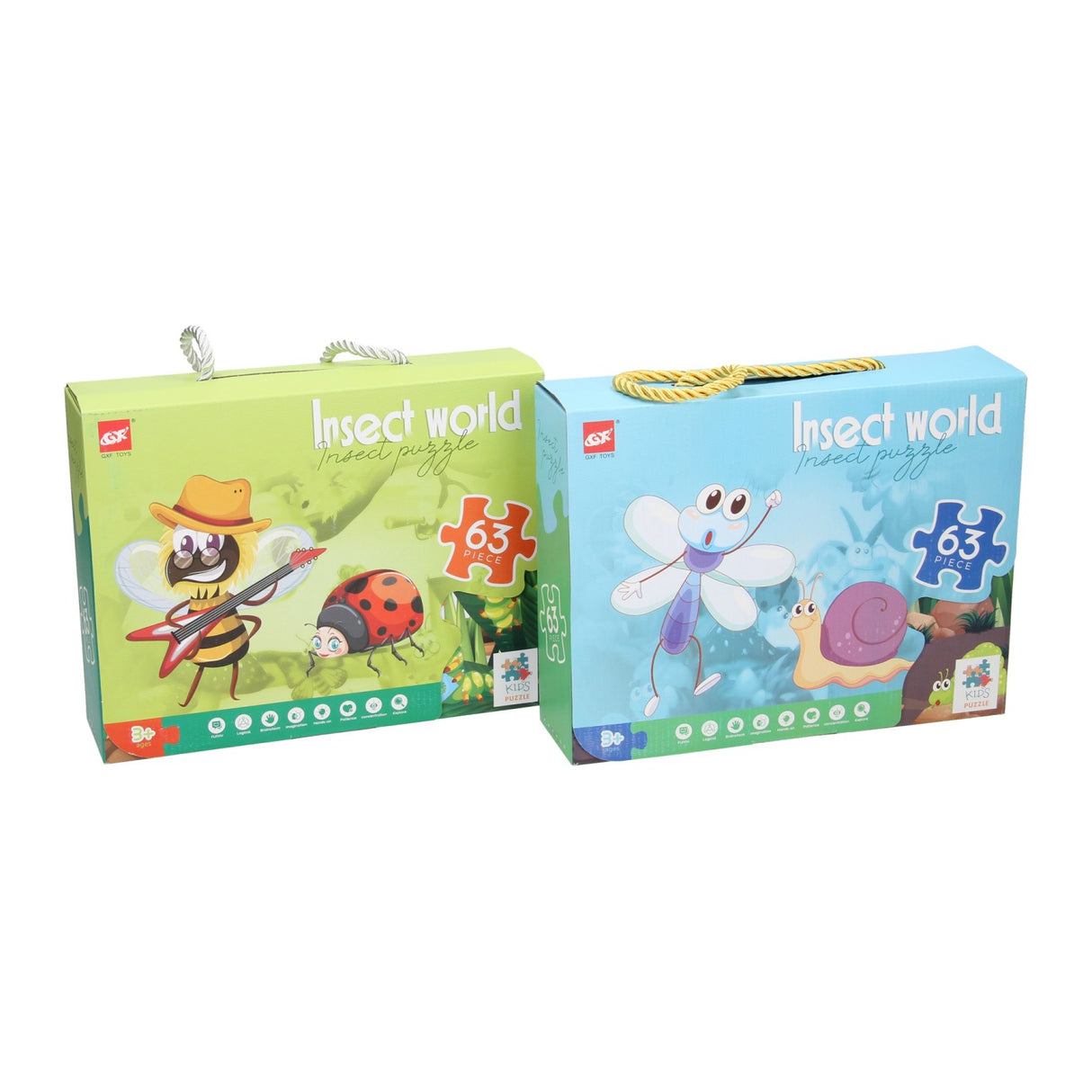 HUNN Puzzzle insekt World, 63RS.