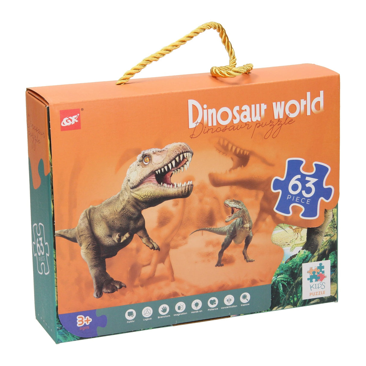Leg Puzzle Dino Welt, 63st.