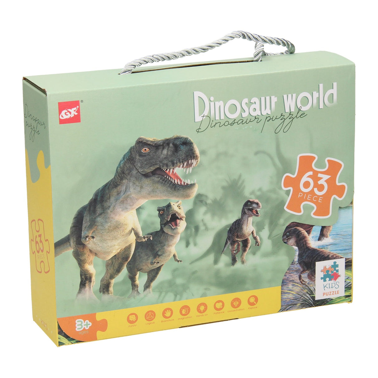 Leg Puzzle Dino Welt, 63st.