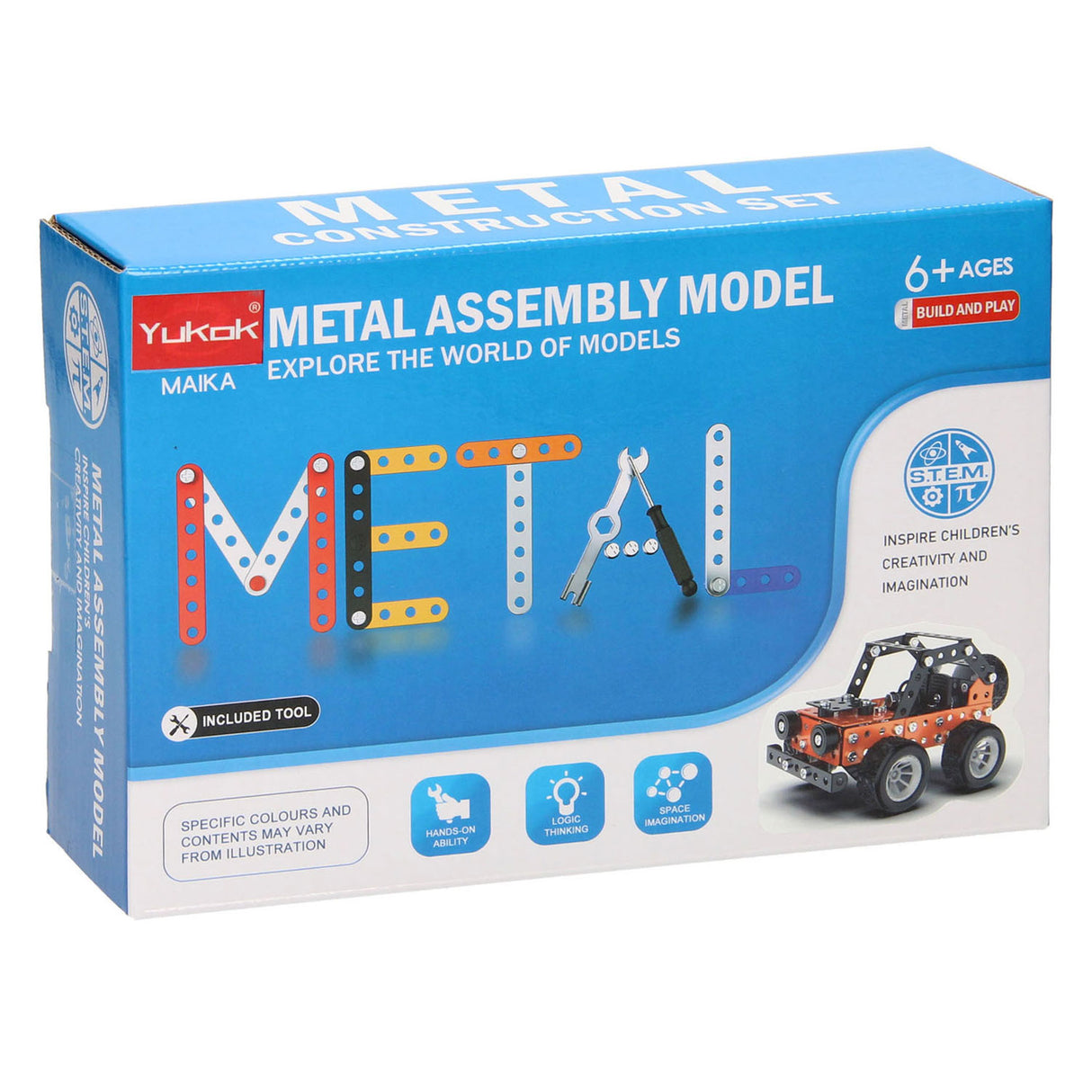 Kovinski gradbeni komplet spletnega mesta Buggy, 164dlg.
