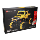 Rc happy build bestuurbare blokjes bouwset pickup truck - 1490dlg.