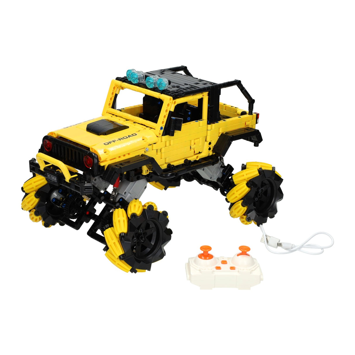 Rc happy build controllable building blocks set pickup truck - 1490pcs.