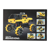 Rc happy build bestuurbare blokjes bouwset pickup truck - 1490dlg.