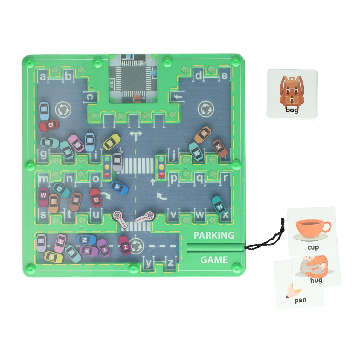 Magnetic parking game - 49 pcs.