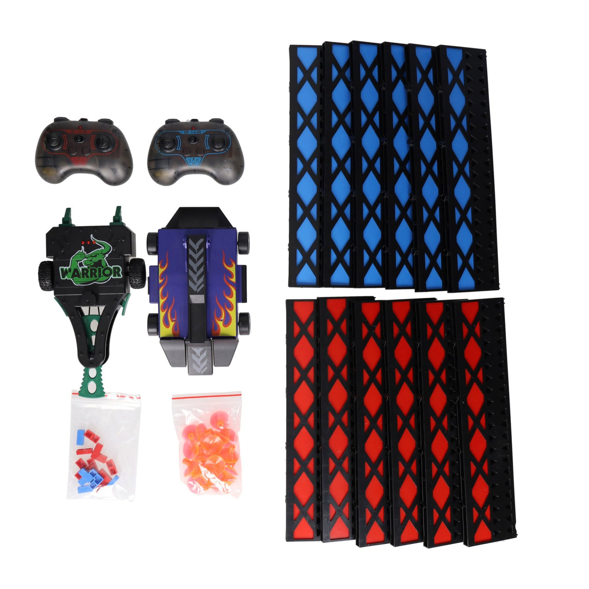 RC vezérlésű harci robotok - 2 robotból és arénából álló készlet