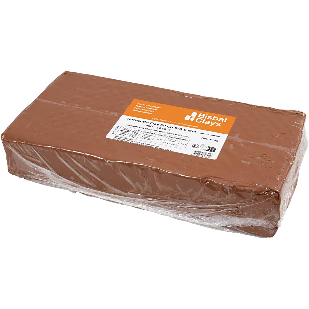 Creativ company red clay with chamotte, 10 kg 1 box