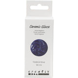 Creativ company keramiek glazuur, 984-1101 °c, dekkend, federal blue, 60 ml 1 fles